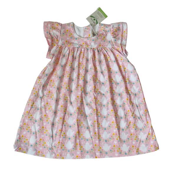NWT The Oaks Apparel 4Y Tea Party Girls Dress - Picture 2 of 6